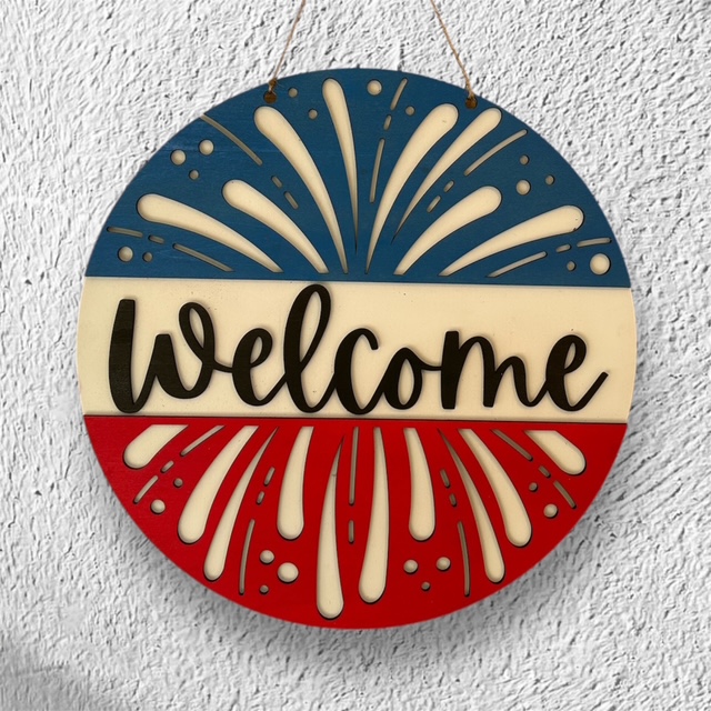(image for) Welcome Fireworks (4th of July) Sign
